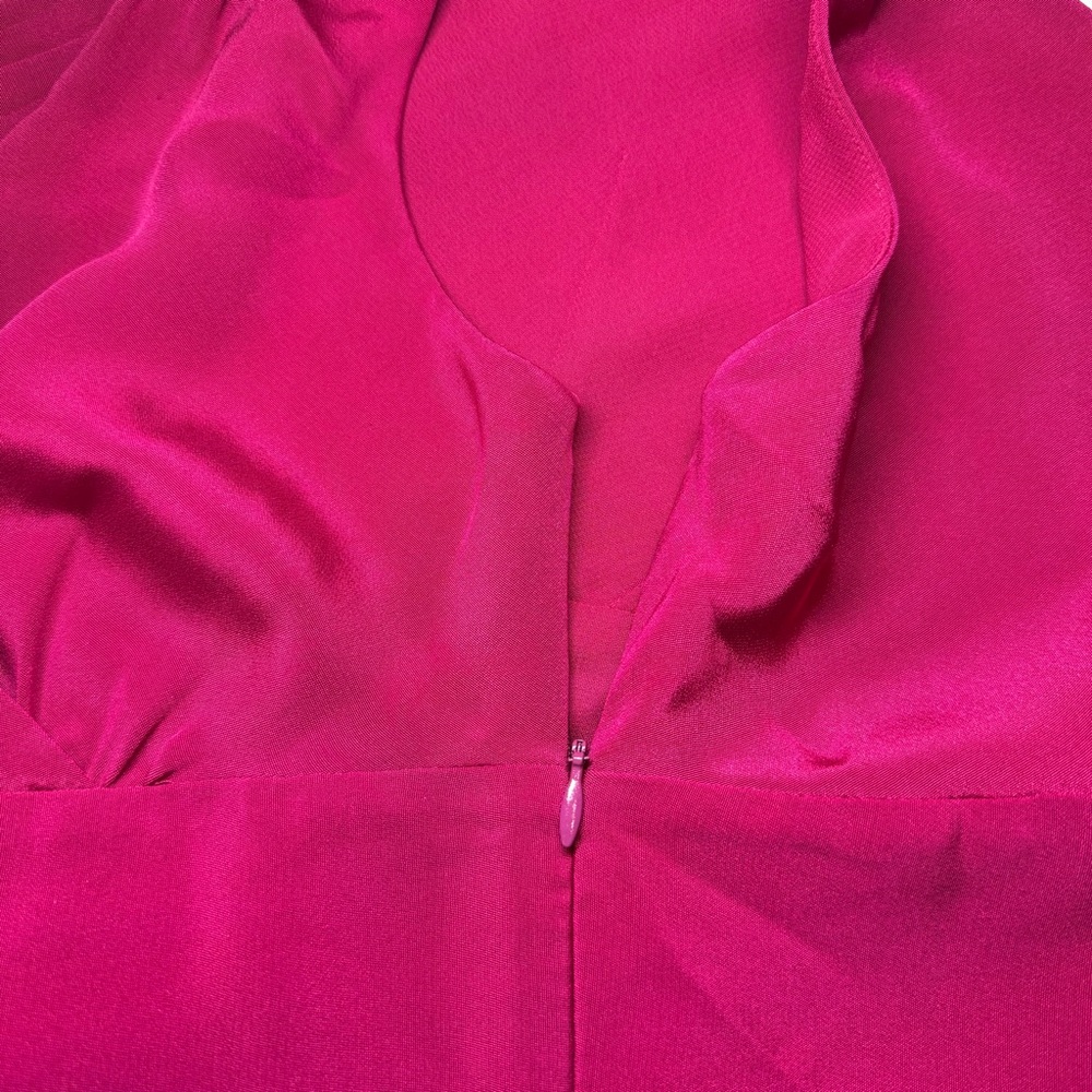J. Crew Sopha Fuchsia Silk Midi Dress - Picture 4 of 4